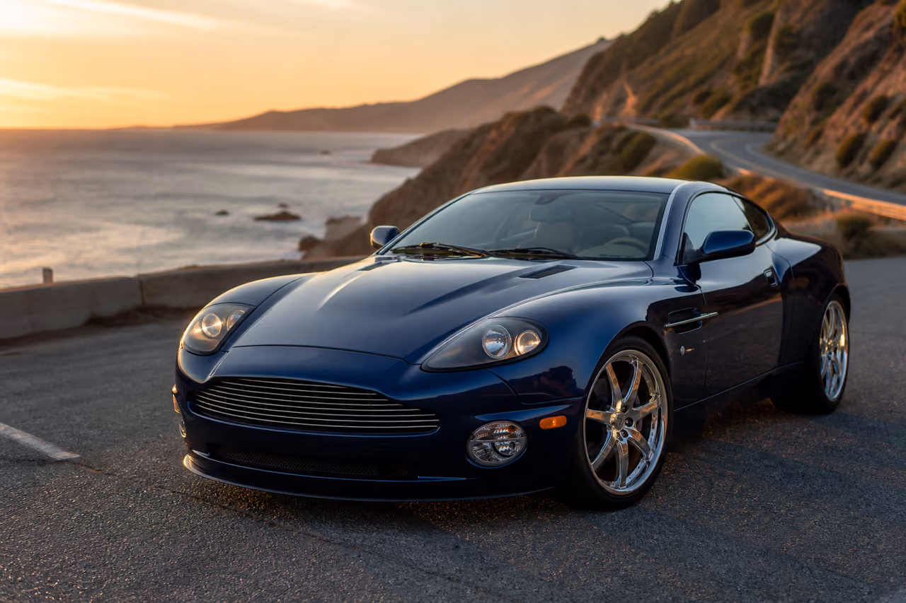 2007 Caymus Luxury Car Parked on Coastal Road